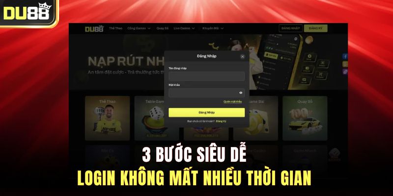 3 bước siêu dễ login không mất nhiều thời gian