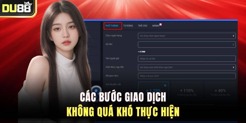 Các bước giao dịch không quá khó thực hiện